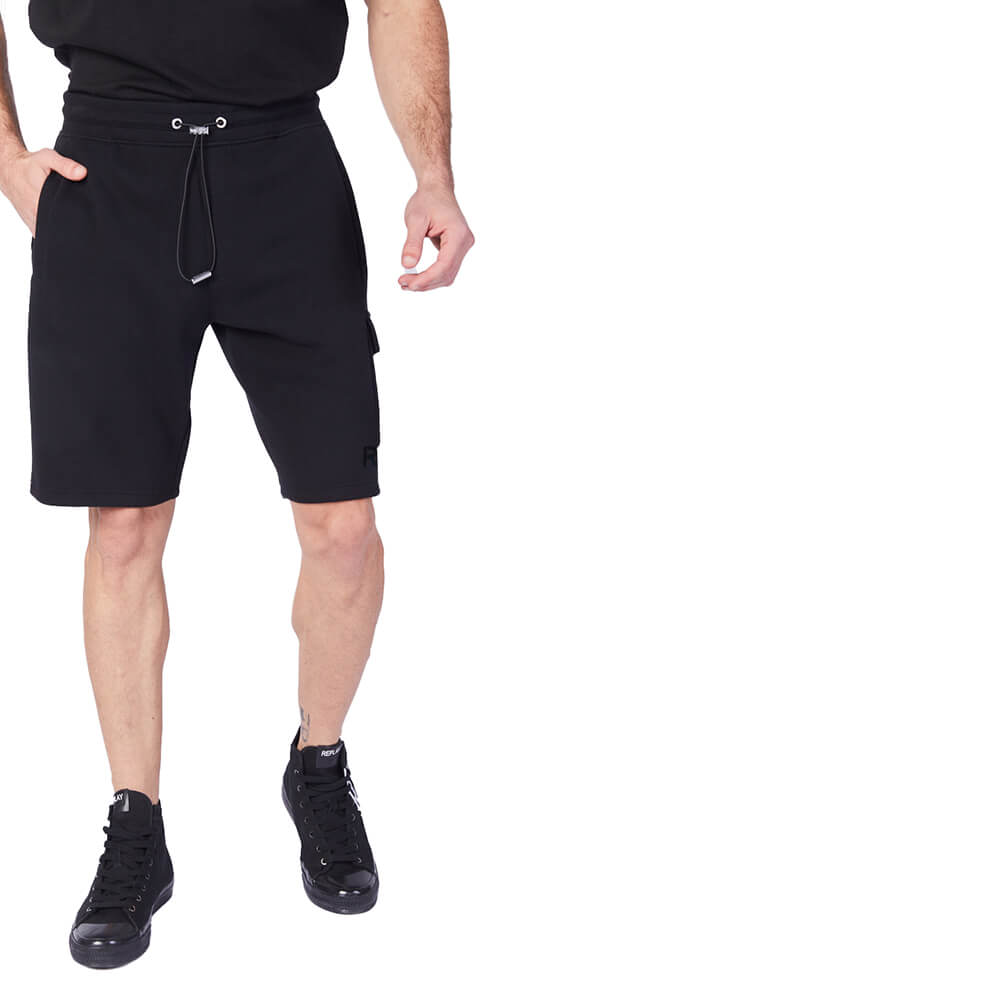 מכנס ריפליי קצר לוגו חצוי גברים