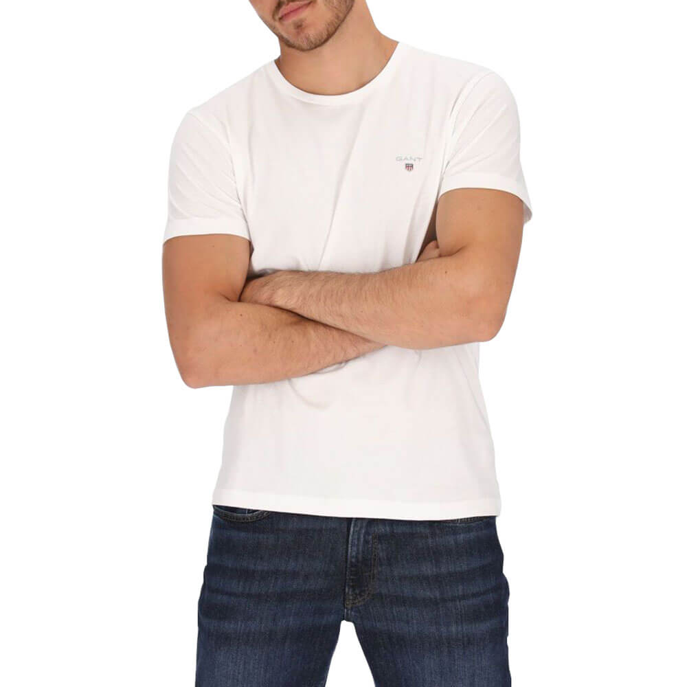 חולצת טישרט גאנט קצרה The Original גברים