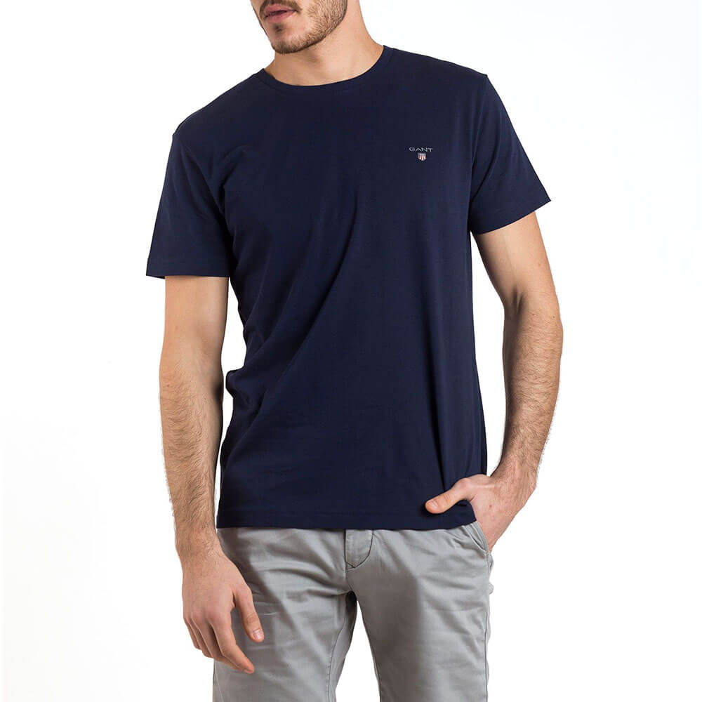 חולצת טישרט גאנט קצרה The Original גברים