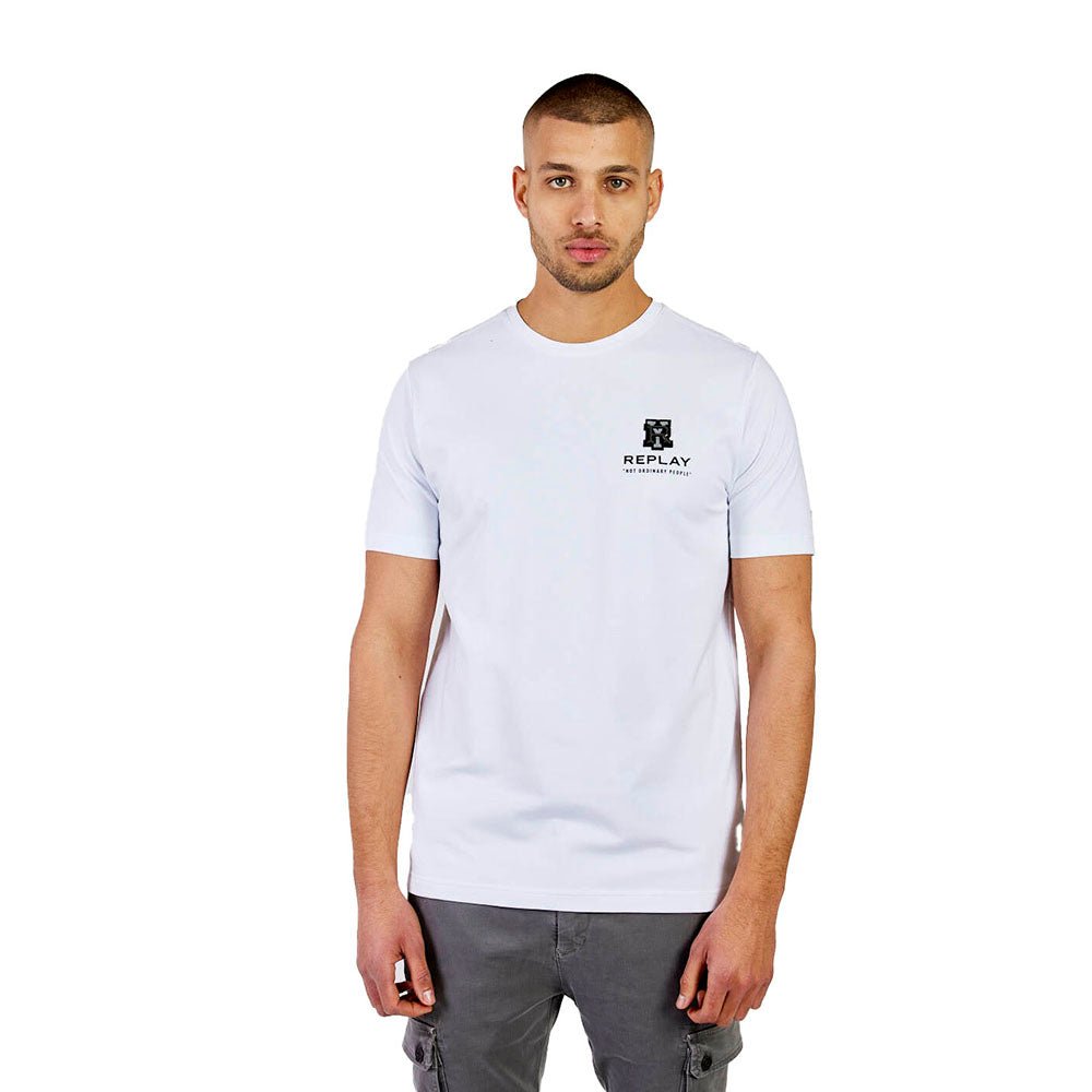 חולצת טישרט ריפליי קצרה Small Logo גברים - rpy-24265854-00-2XL