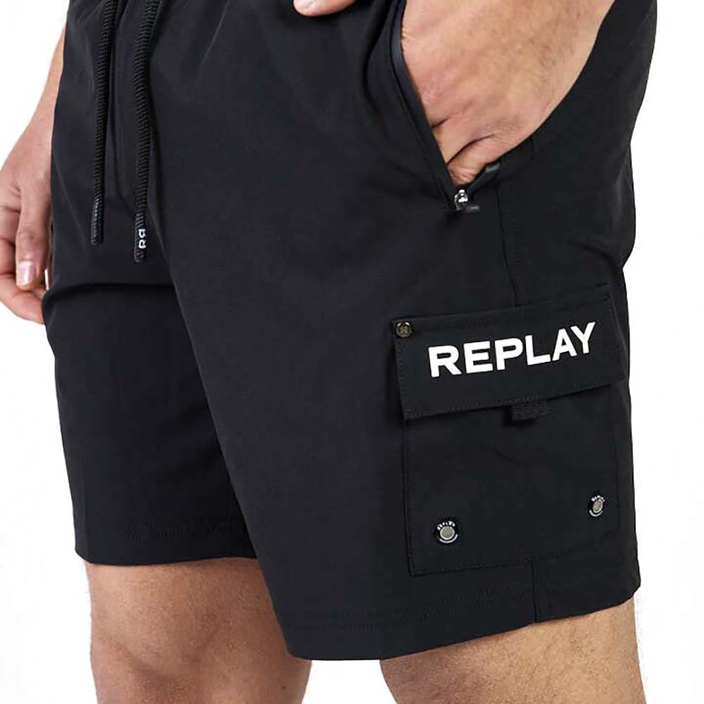 בגד ים ריפליי Logo Pocket גברים