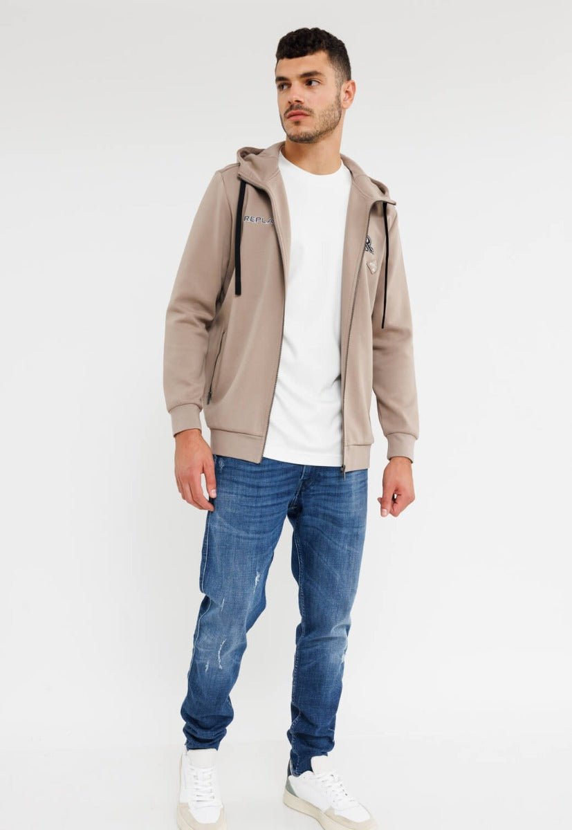 ג'קט קפוצ'ון ריפליי R Logo גברים