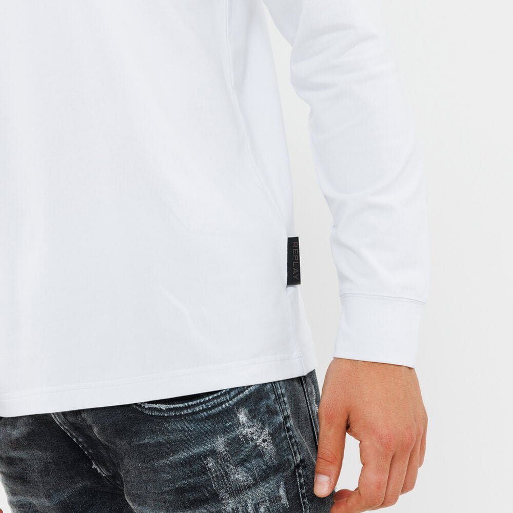 חולצת טישרט ריפליי ארוכה Logo Plate גברים