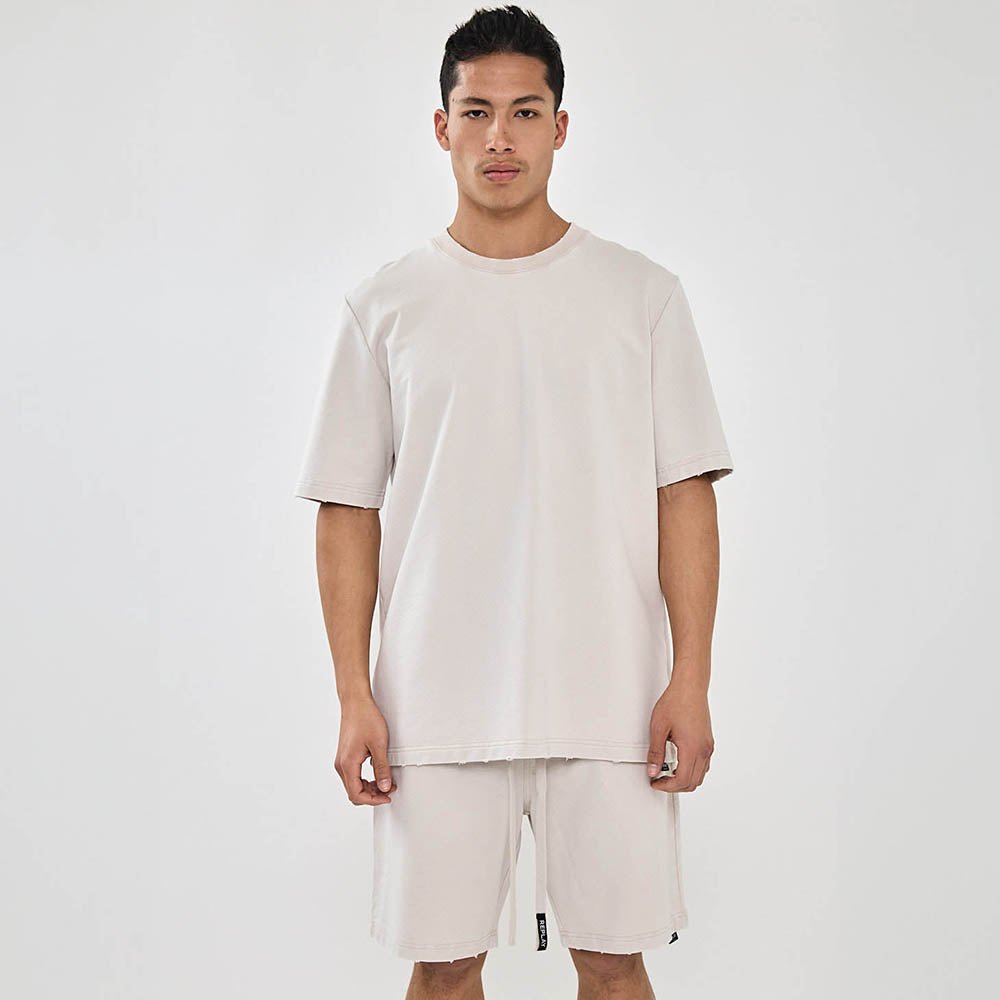חולצת טישירט קצרה ריפליי Back Print Oversize גברים