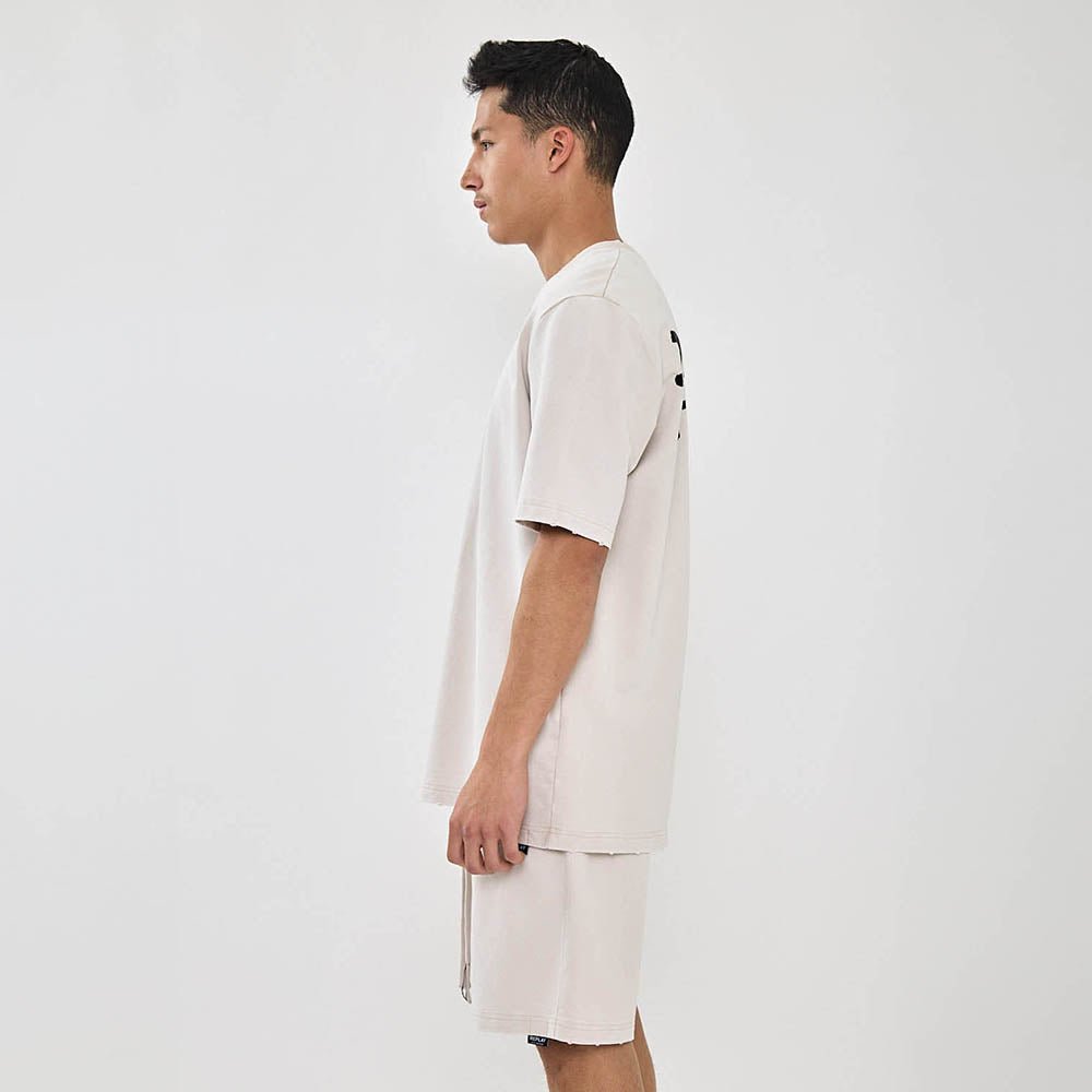 חולצת טישירט קצרה ריפליי Back Print Oversize גברים