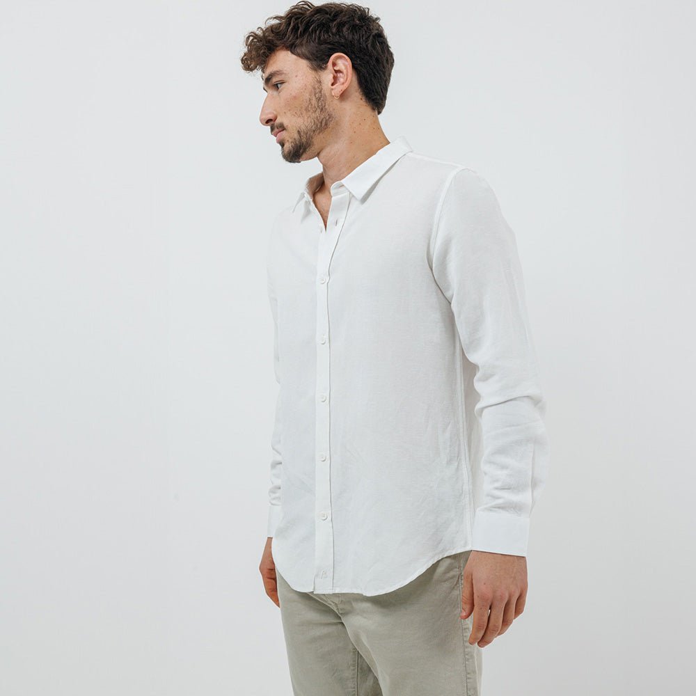 חולצה מכופתרת ריפליי Linen גברים