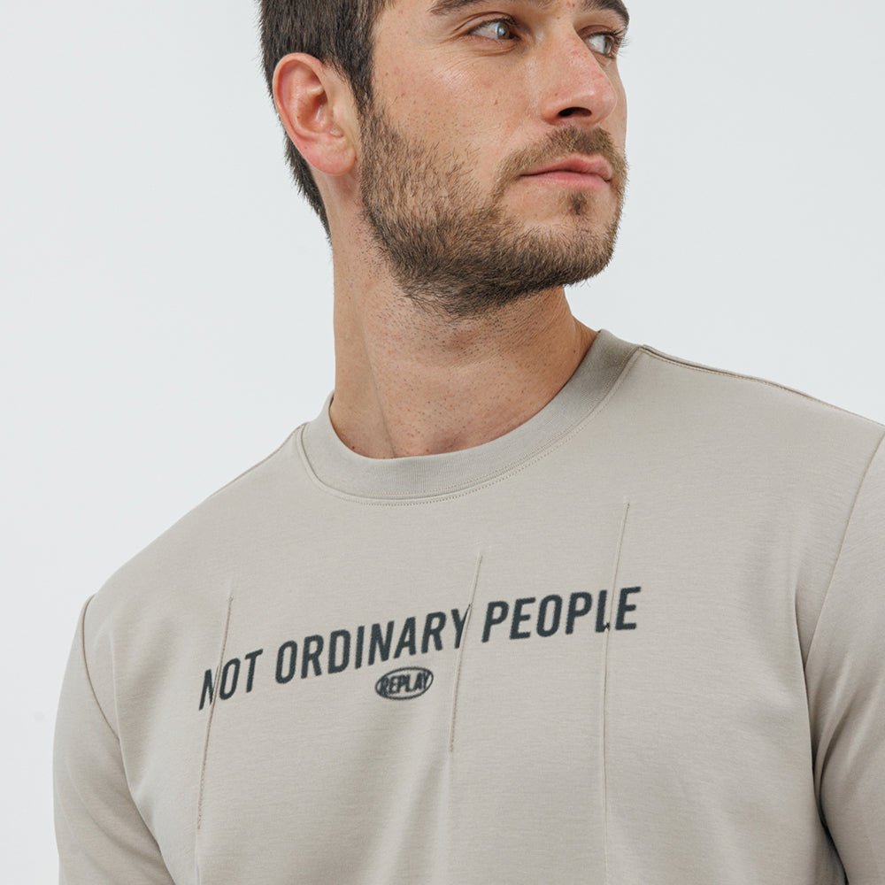 חולצת טישירט קצרה ריפליי Not Ordinary People גברים