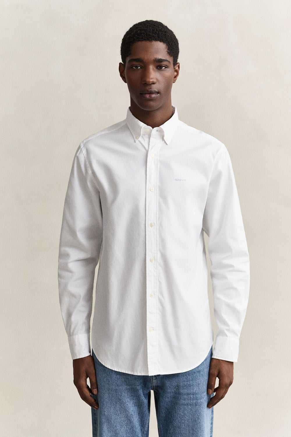 חולצה מכופתרת גאנט Slim Fit Pinpoint Oxford גברים
