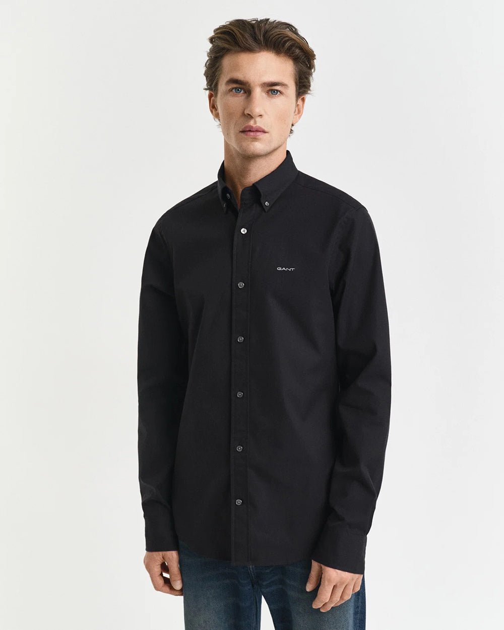 חולצה מכופתרת גאנט Slim Fit Pinpoint Oxford גברים