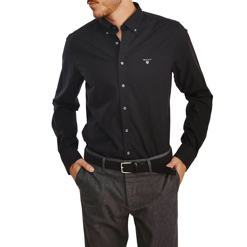 חולצה מכופתרת גאנט Slim Broadcloth גברים