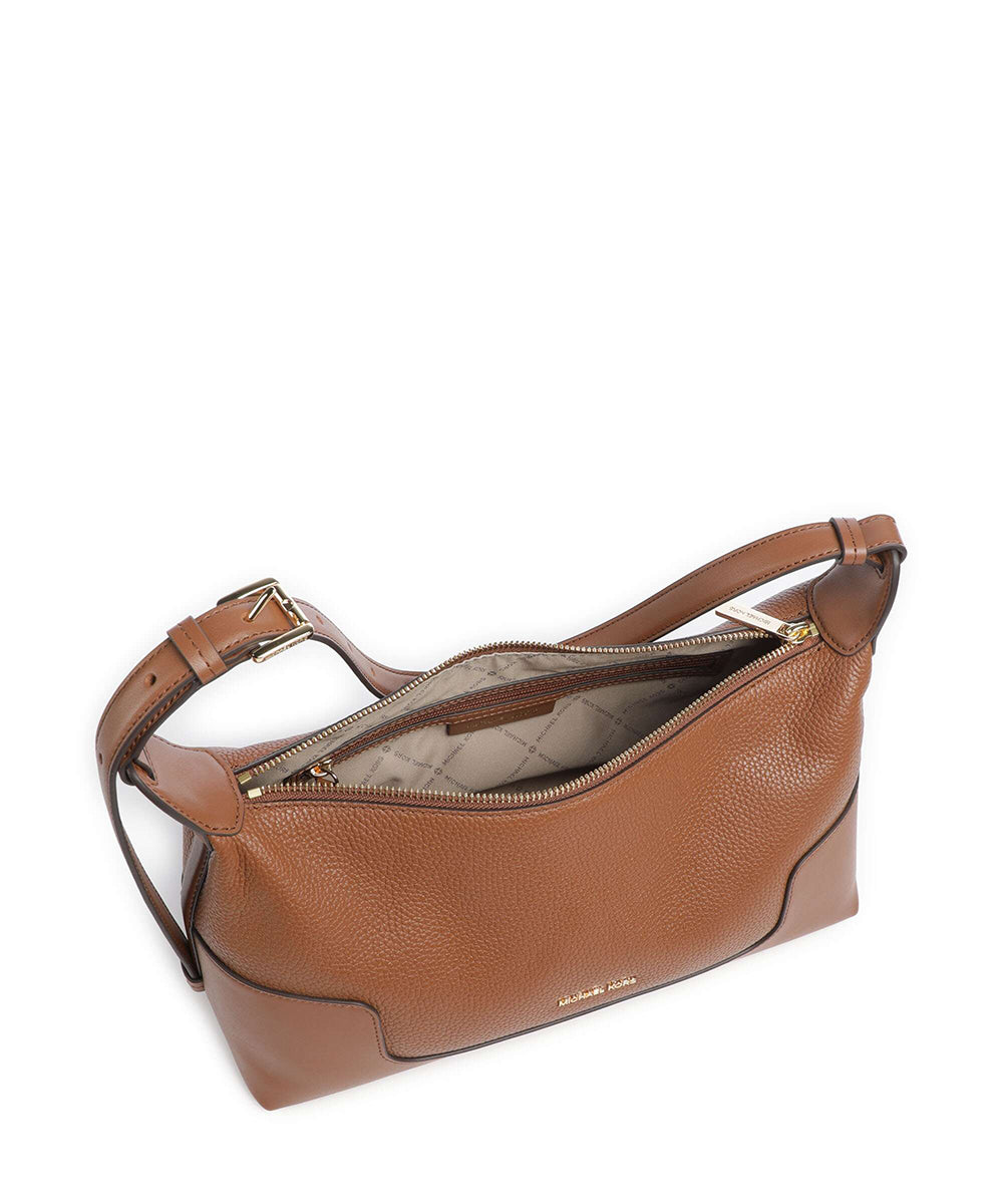 תיק מייקל קורס Teddi Medium Pebbled Leather Slouchy Shoulder Bag נשים