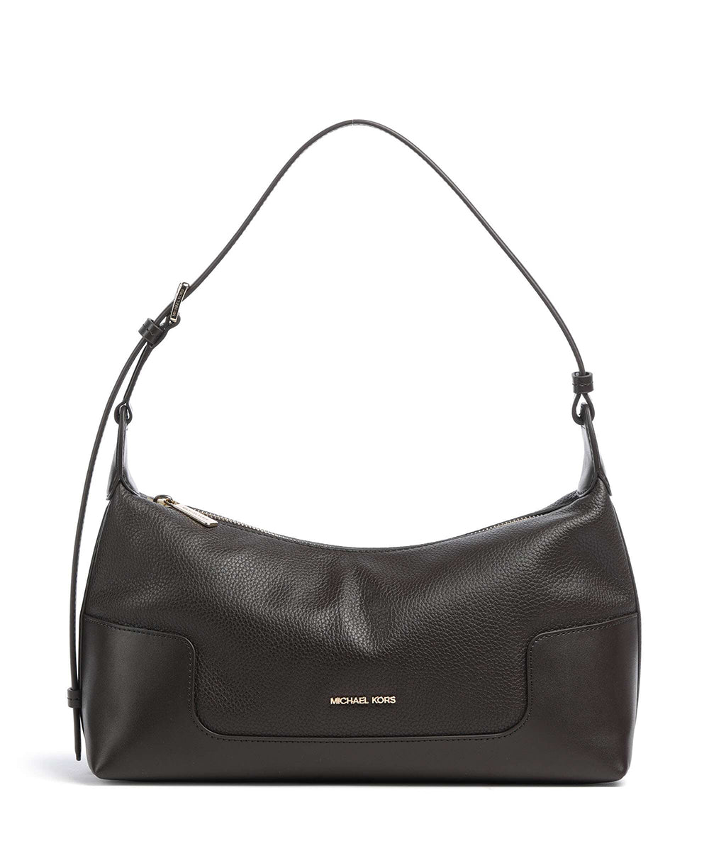 תיק מייקל קורס Teddi Medium Pebbled Leather Slouchy Shoulder Bag נשים