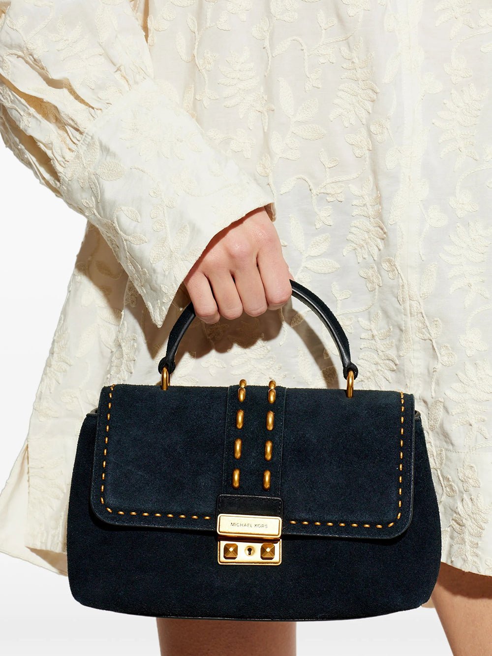 תיק מייקל קורס Medium Tribeca Studded Top-Handle Satchel נשים
