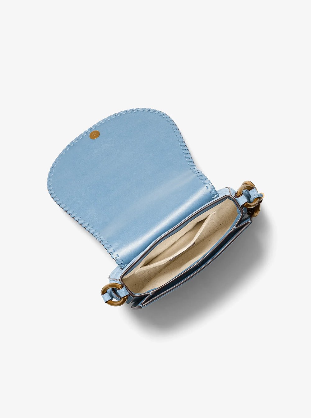 תיק מייקל קורס Josie Medium Whipstitched Suede Saddle נשים