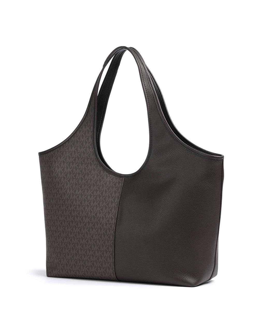 תיק מייקל קורס Henly Large Signature Logo and Textured Tote Bag נשים