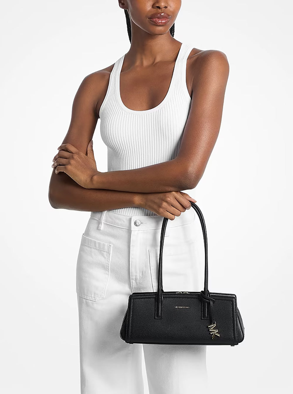 תיק מייקל קורס Laila Small Leather Shoulder Bag נשים