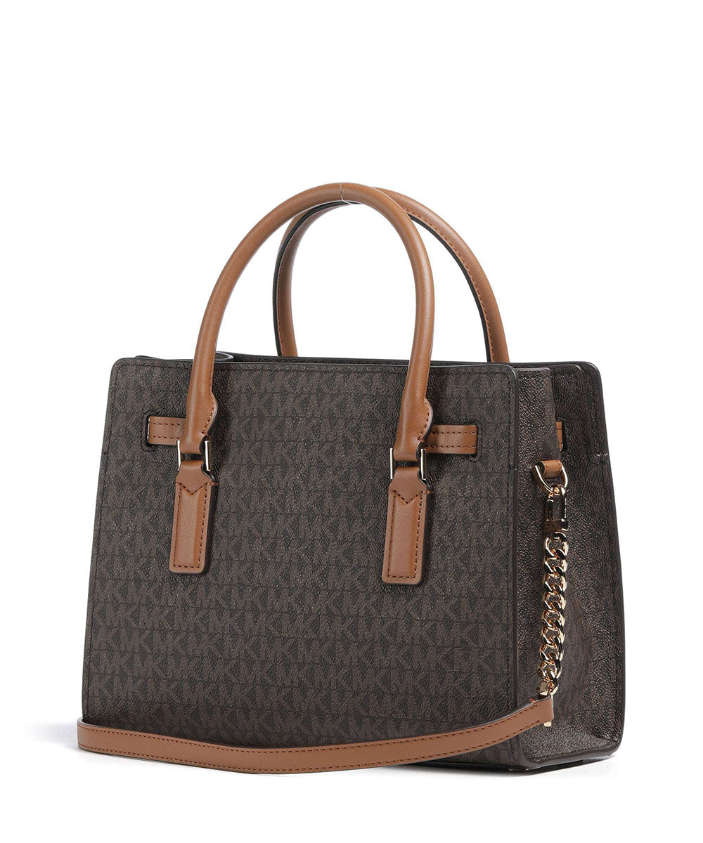 תיק מייקל קורס Hamilton Moderne Small Signature Logo Satchel נשים