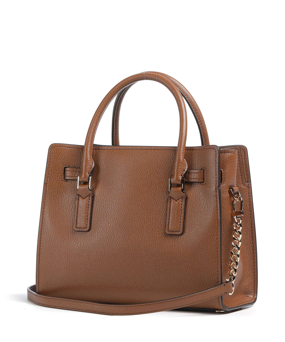 תיק מייקל קורס Hamilton Moderne Small Pebbled Leather Satchel נשים