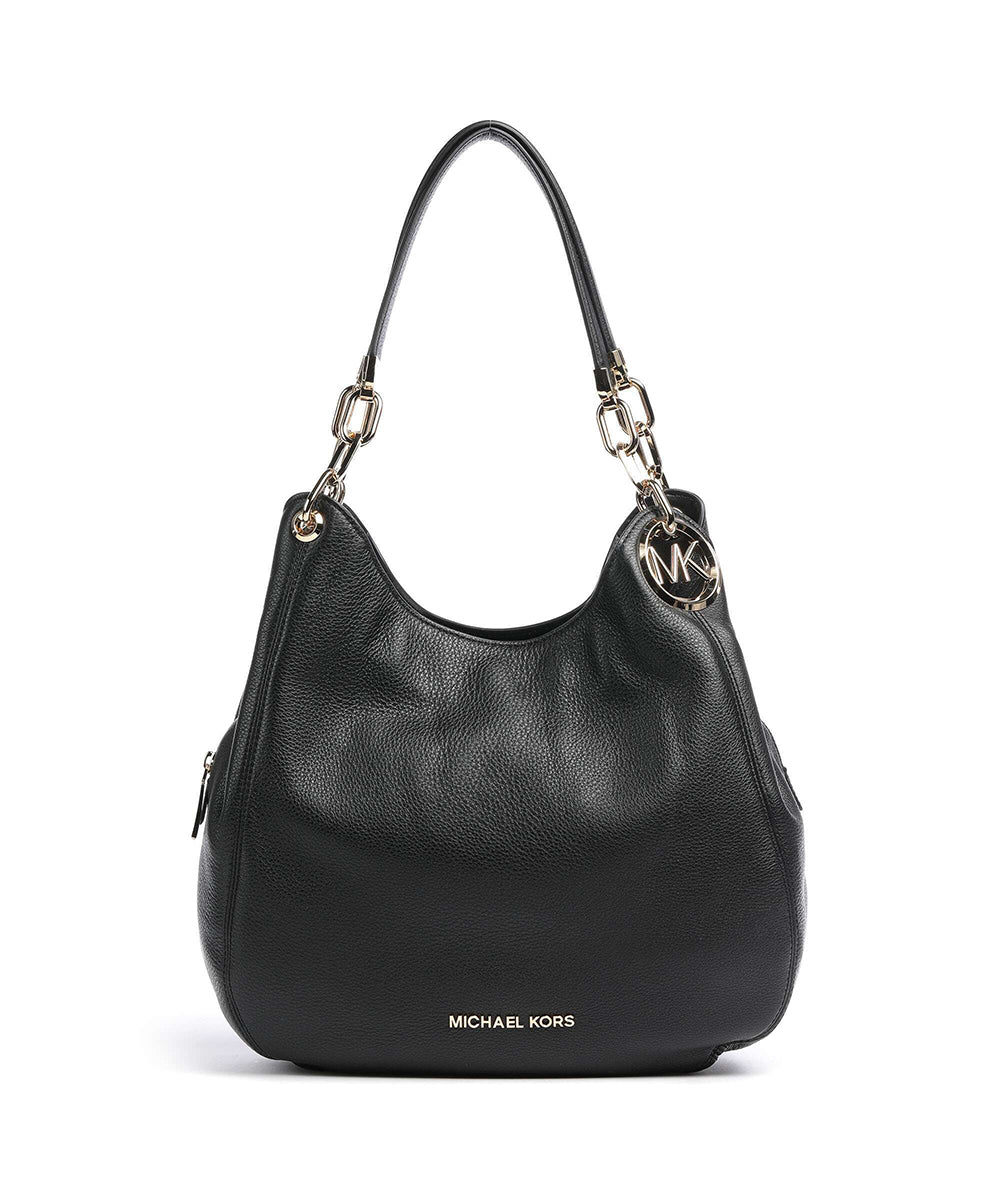 תיק מייקל קורס Lillie Large Pebbled Leather Shoulder נשים