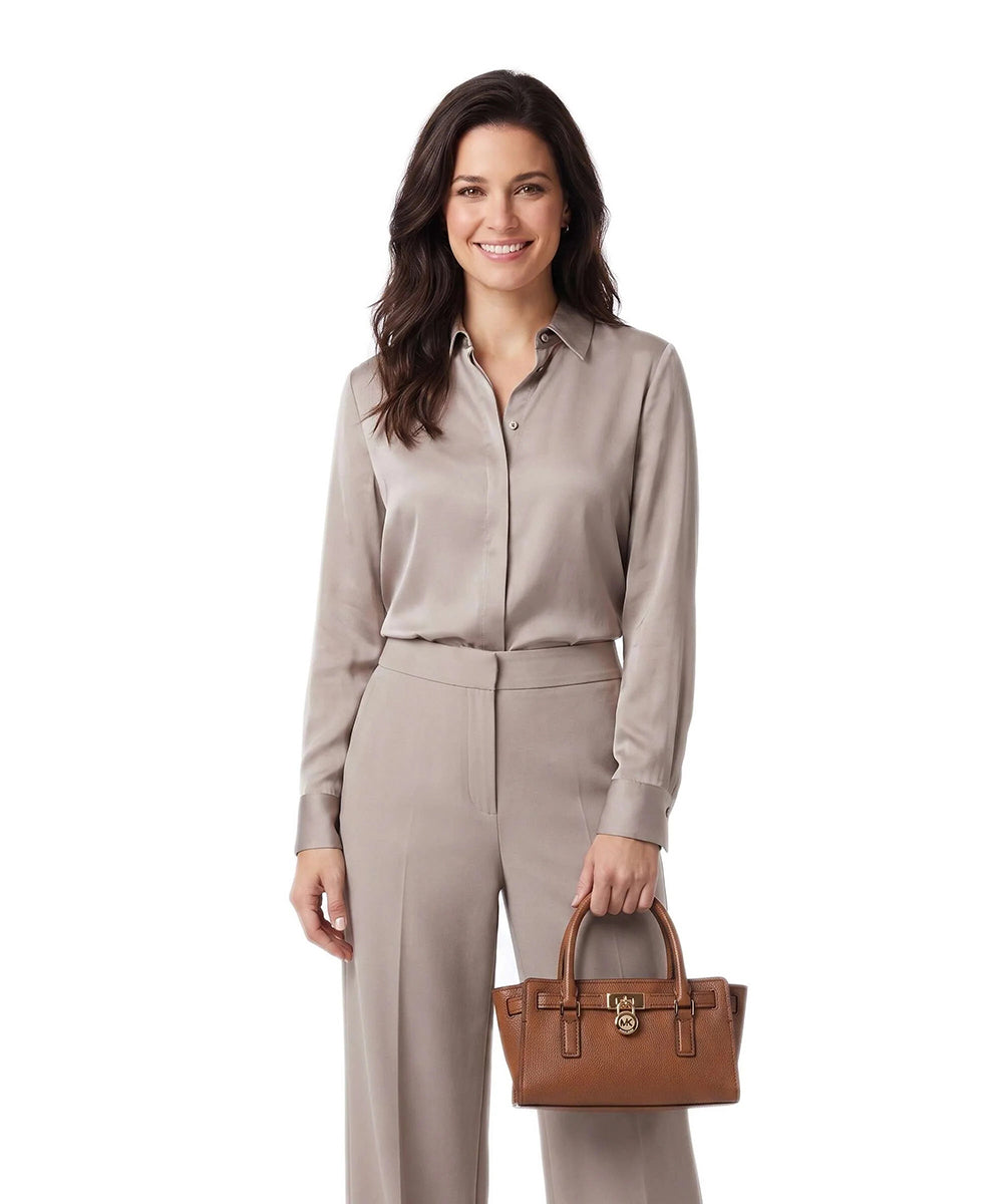 תיק מייקל קורס Hamilton Moderne Extra-Small Leather Crossbody Bag נשים