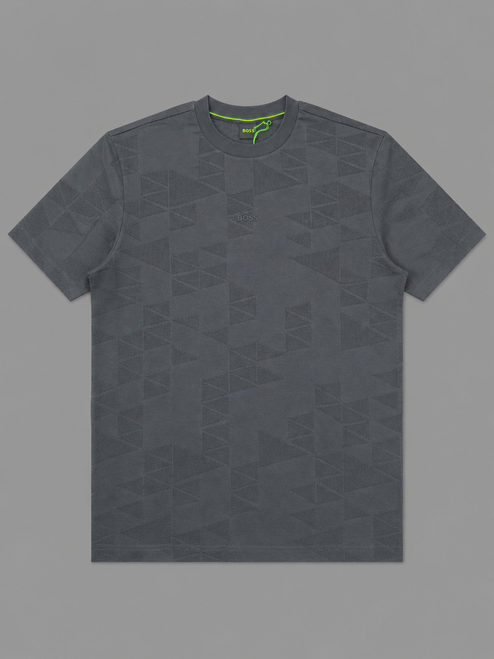 חולצת טישירט קצרה הוגו בוס 3D-Jacquard Pattern גברים
