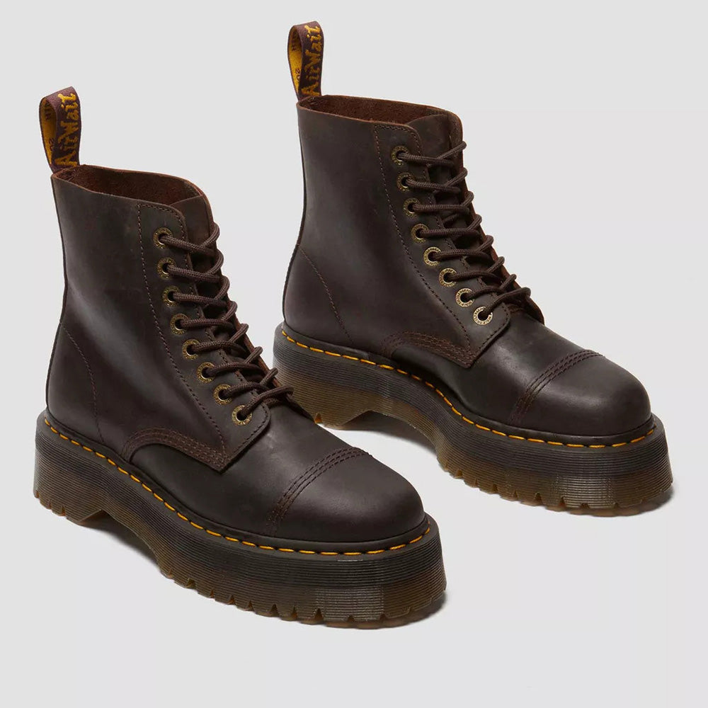 מגפי ד"ר מרטינס Sinclair Crazy Horse Leather Platform נשים