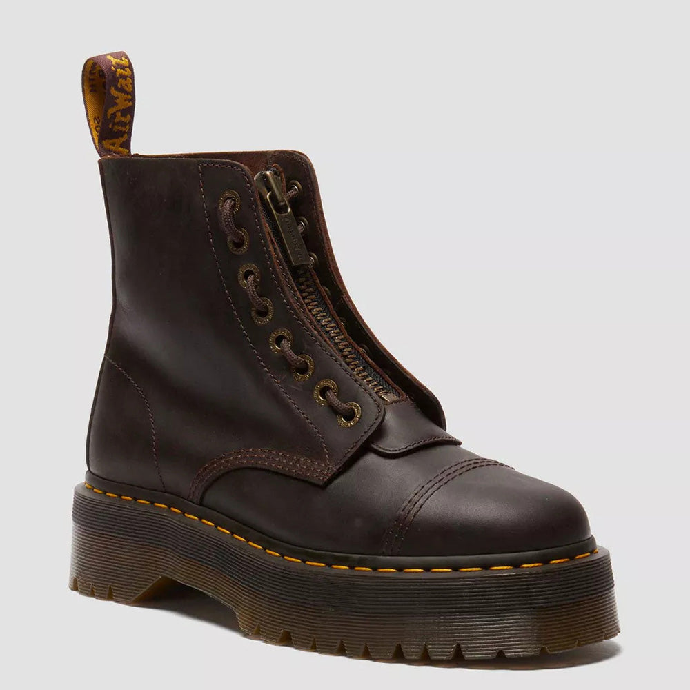 מגפי ד"ר מרטינס Sinclair Crazy Horse Leather Platform נשים