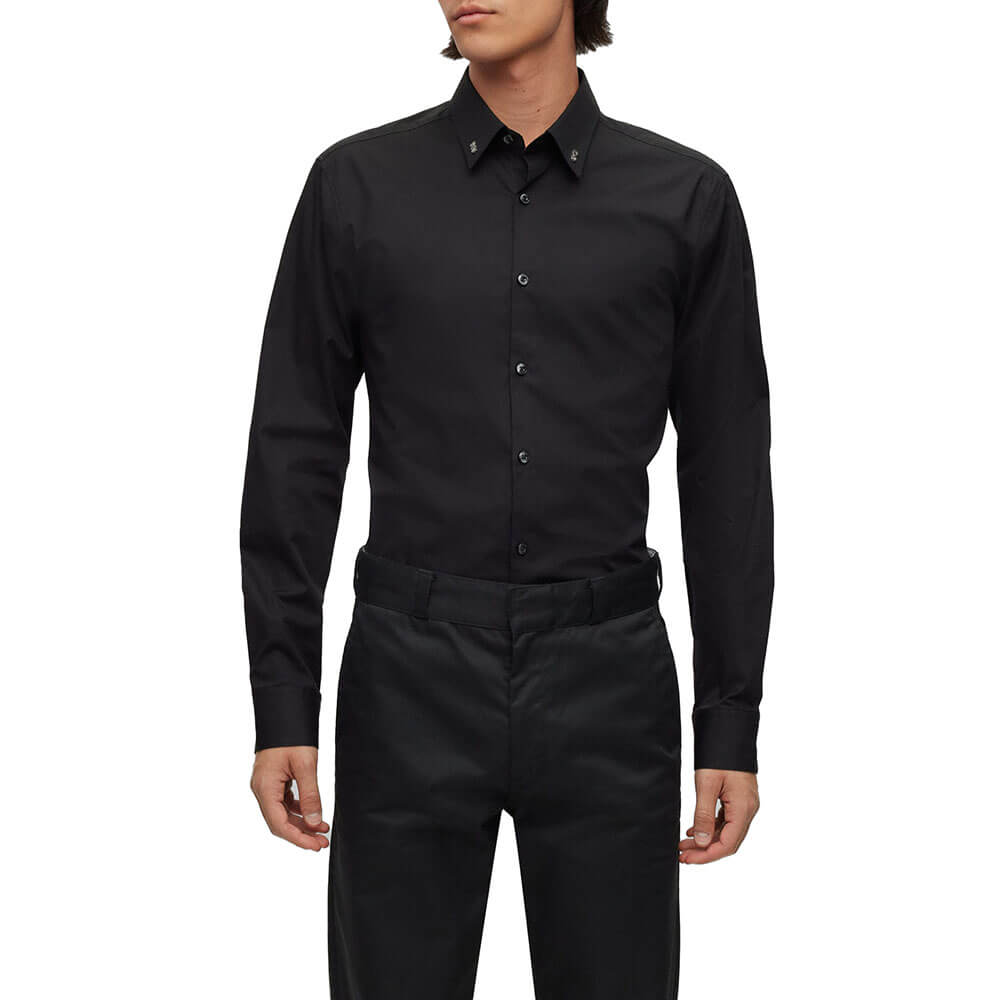 חולצה מכופתרת בגזרת Slim Fit הוגו בוס גברים