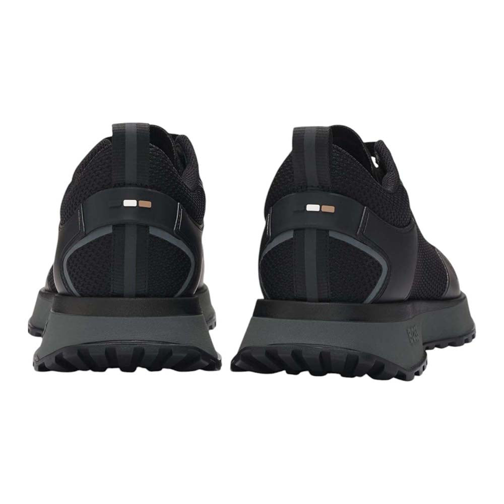 נעלי הוגו בוס Mixed-Material Trainers With Mesh Details גברים