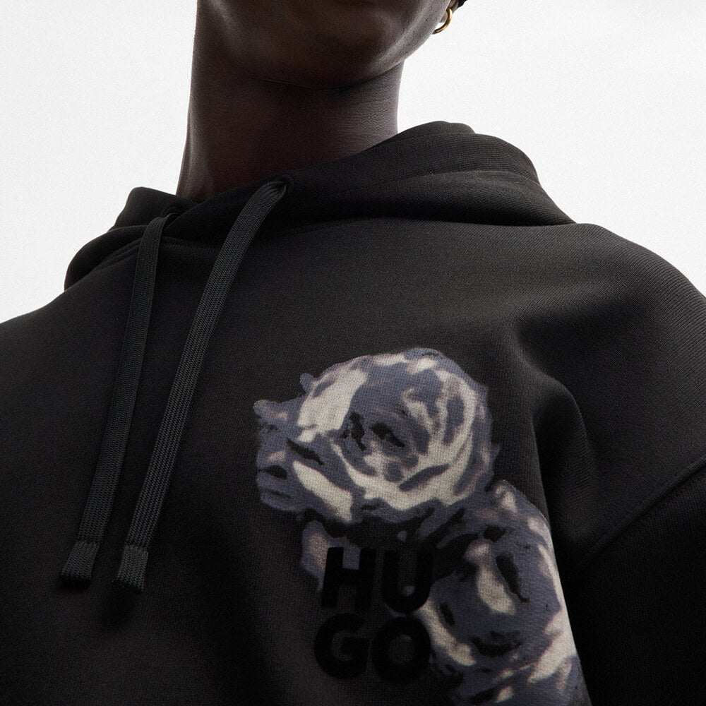קפוצ'ון הוגו Floral And Logo Prints גברים