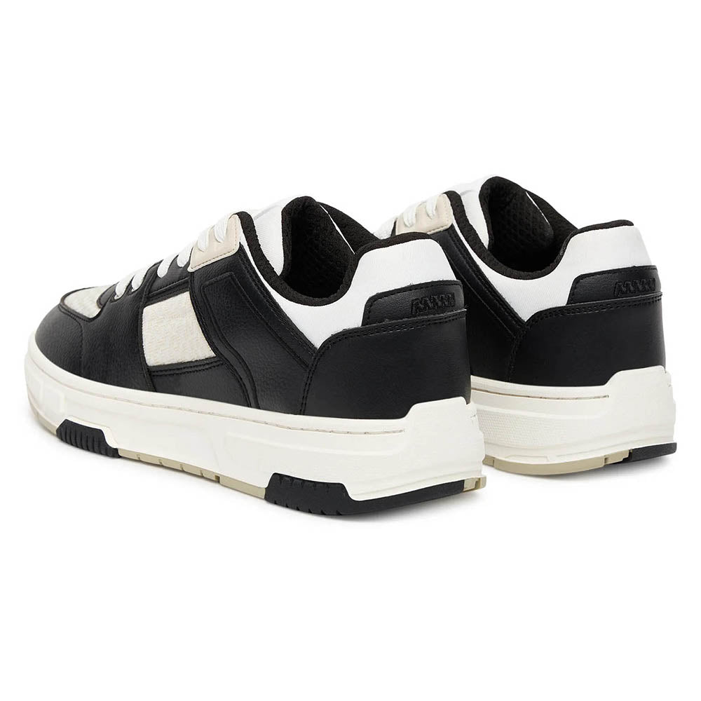 נעלי הוגו Monogram-Detail Trainers In Faux Leather גברים