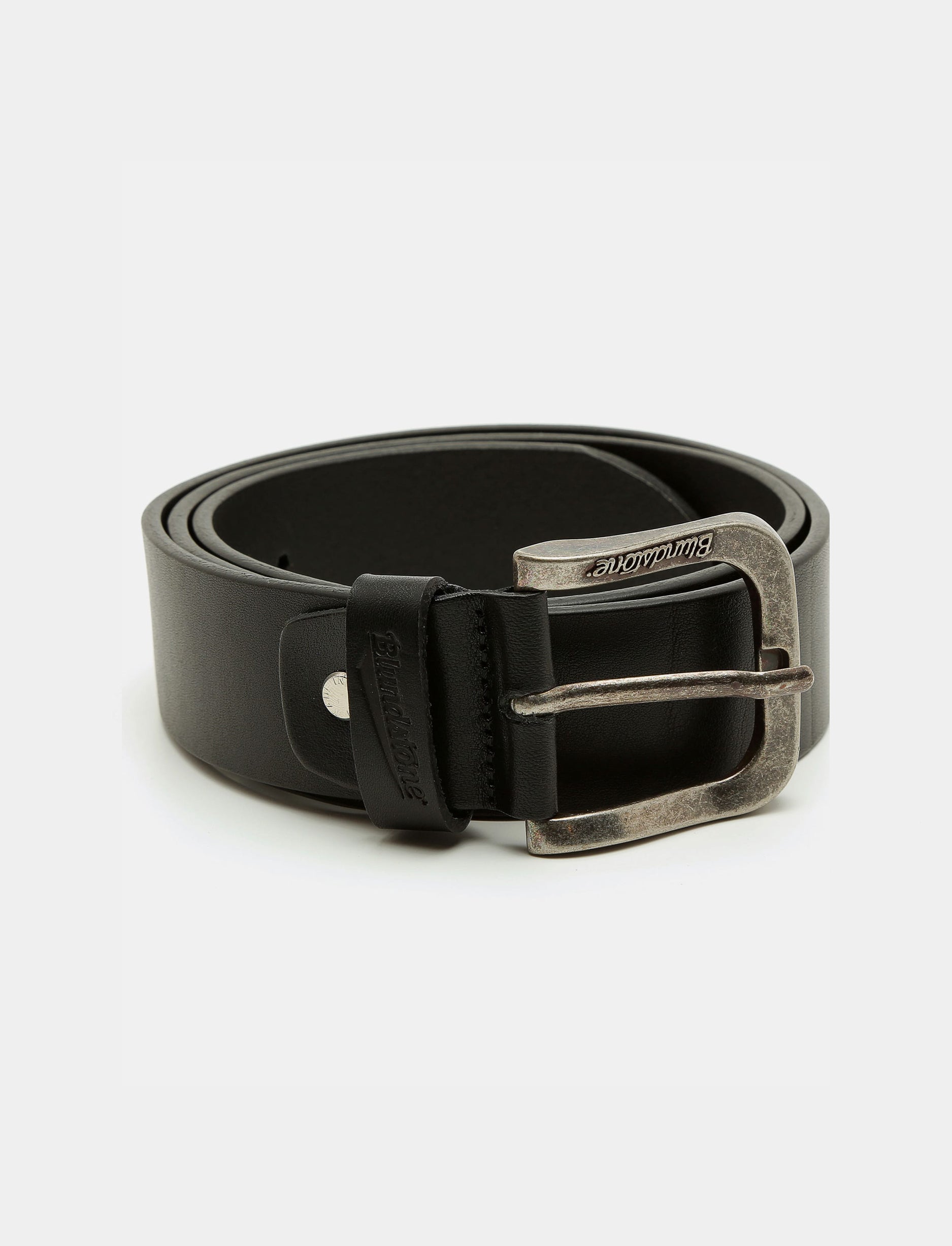 Blundstone - חגורת עור שחורה חלקה תוצרת איטליה עובי 4 ס''מ