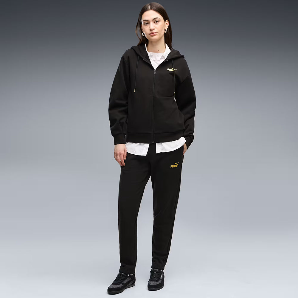 חליפת ספורט פומה Metallic Hooded Tracksuit נשים