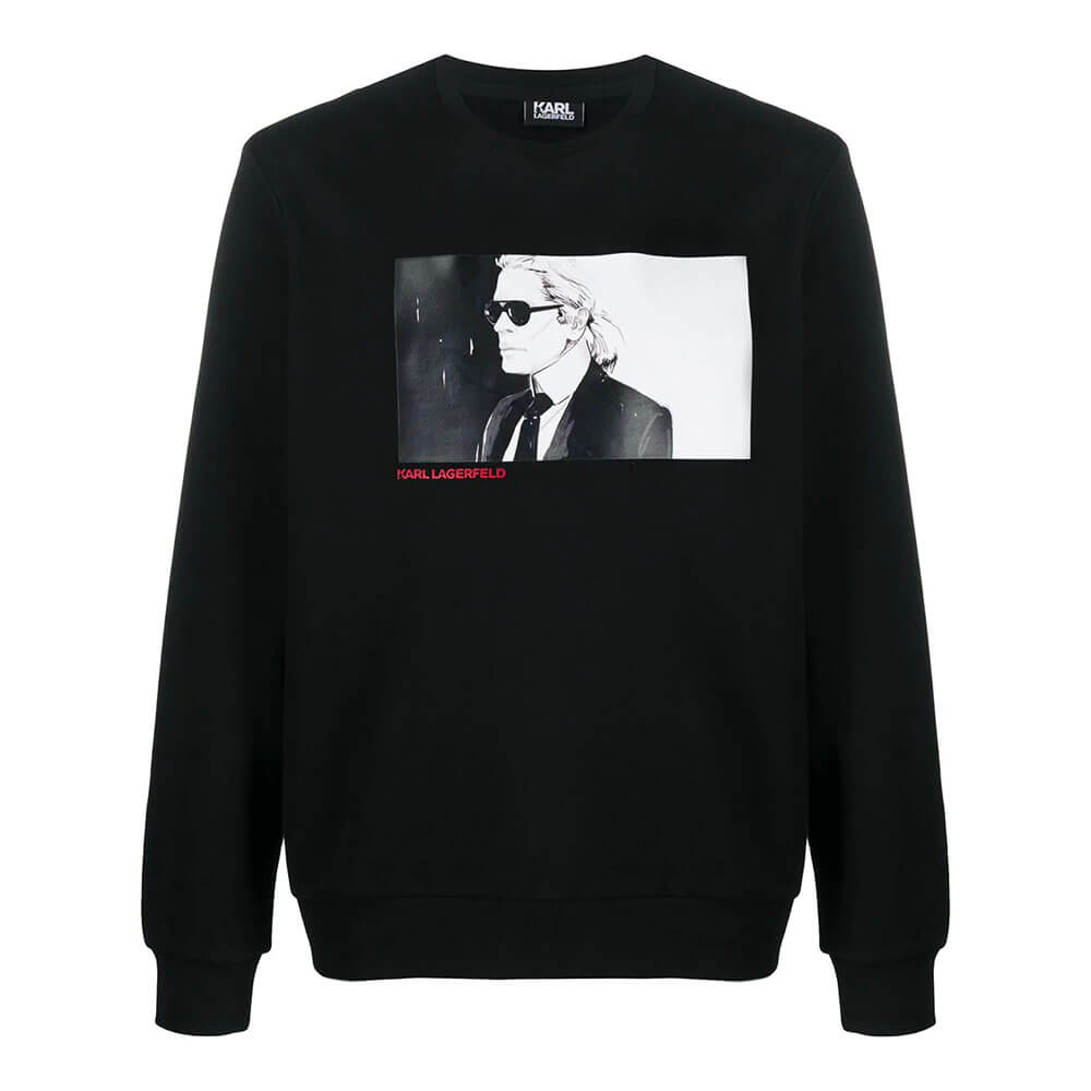סווטשירט קרל לגרפלד Karl Graphic Print גברים