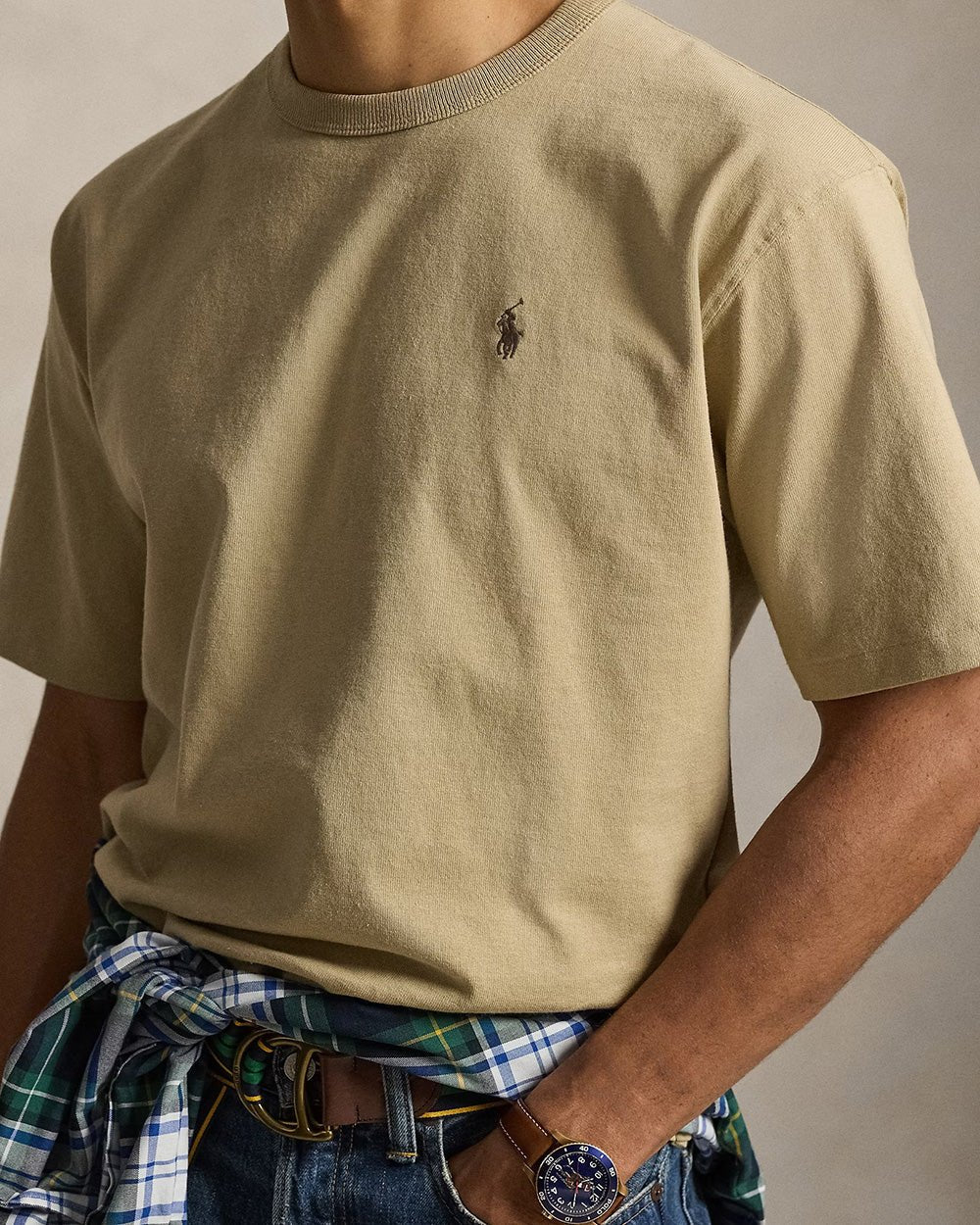 חולצת טישירט קצרה פולו ראלף לורן Relaxed Fit Jersey Crewneck גברים