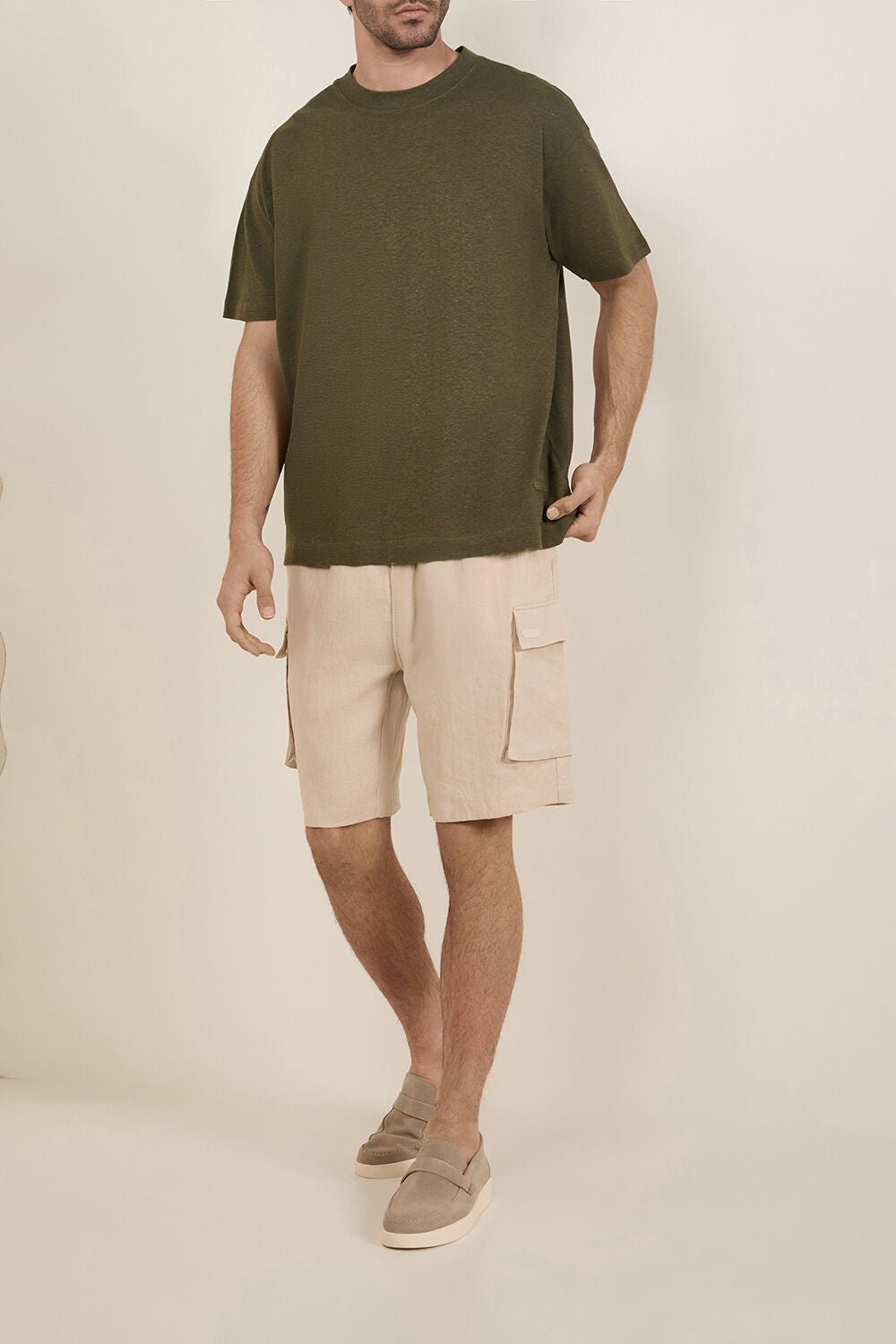 חולצת טישירט קצרה באלר Classic With Patch Down גברים