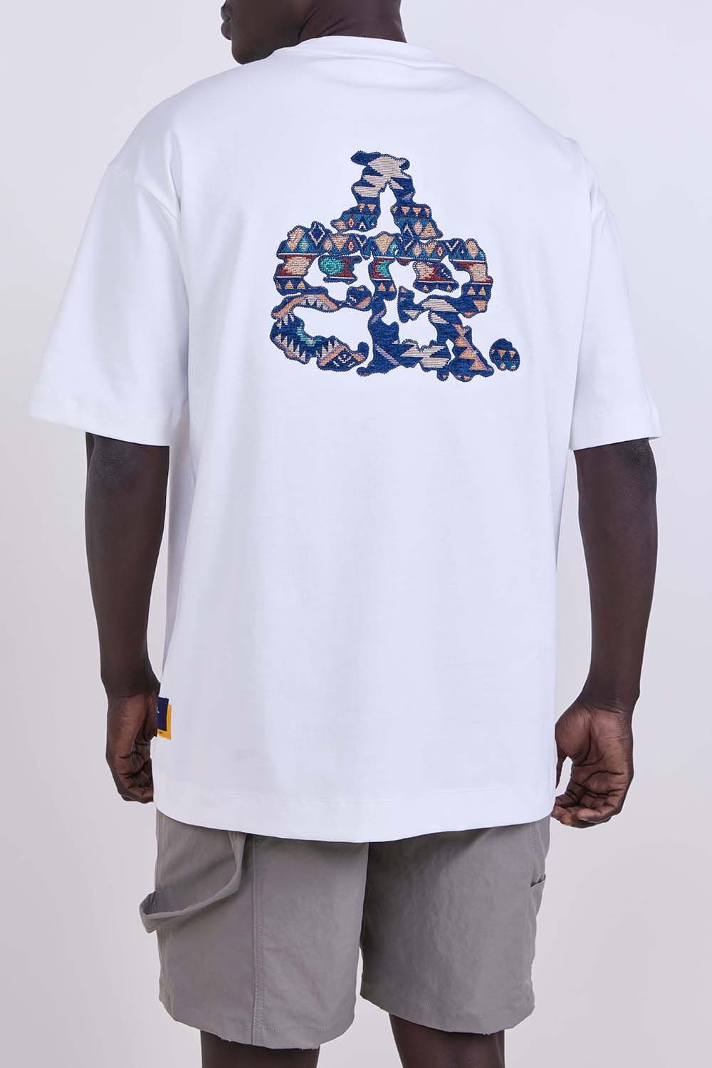 חולצת טישירט קצרה באלר Colorful Embroidered Logo גברים