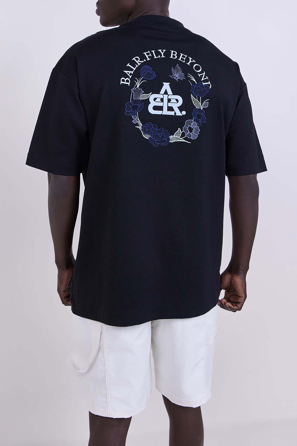 חולצת טישירט קצרה באלר Back Logo & Flower גברים