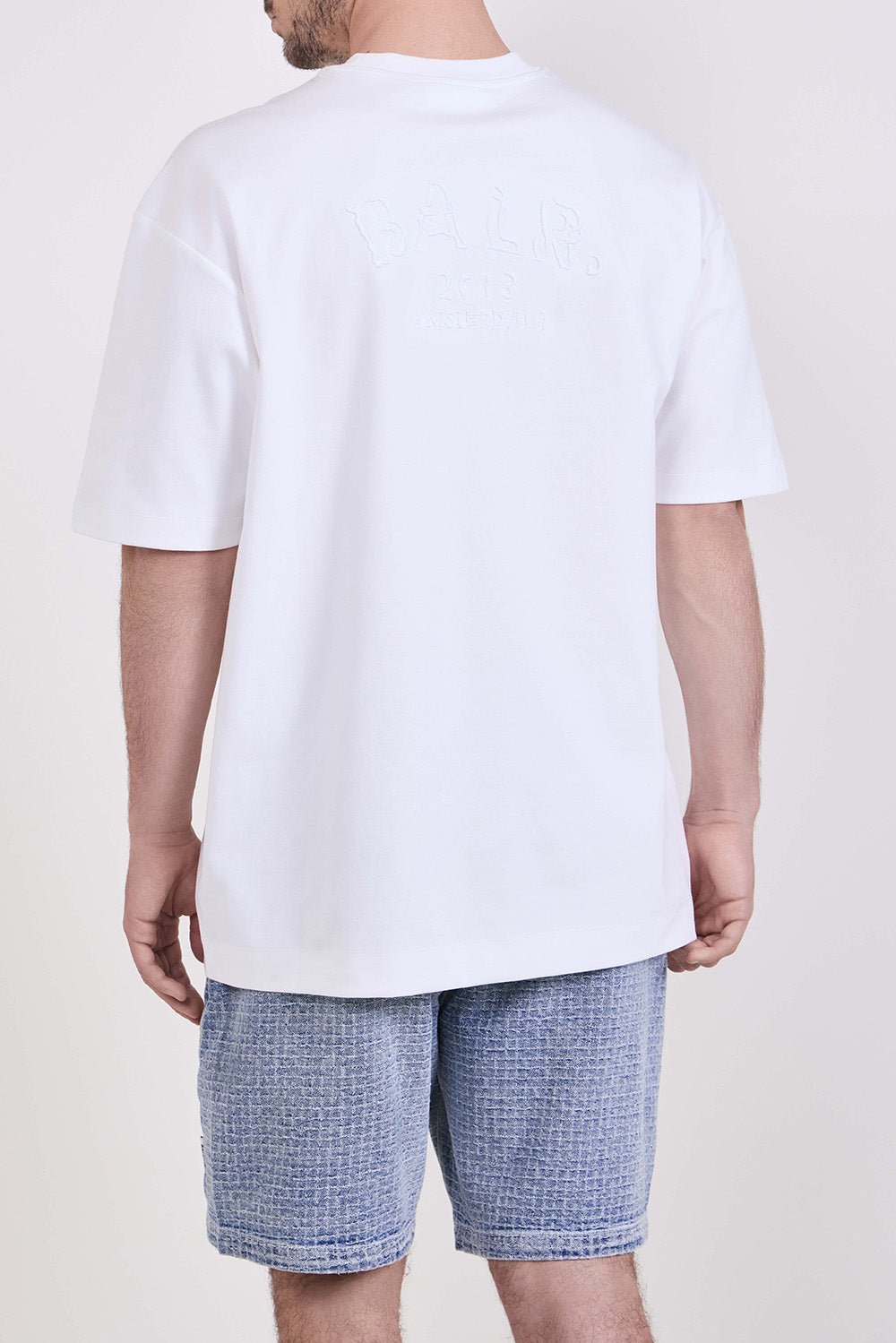 חולצת טישירט קצרה באלר Embroidered Logo גברים