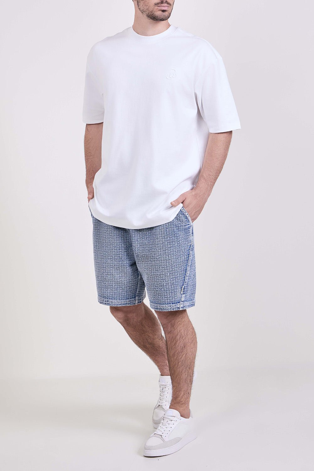 חולצת טישירט קצרה באלר Embroidered Logo גברים