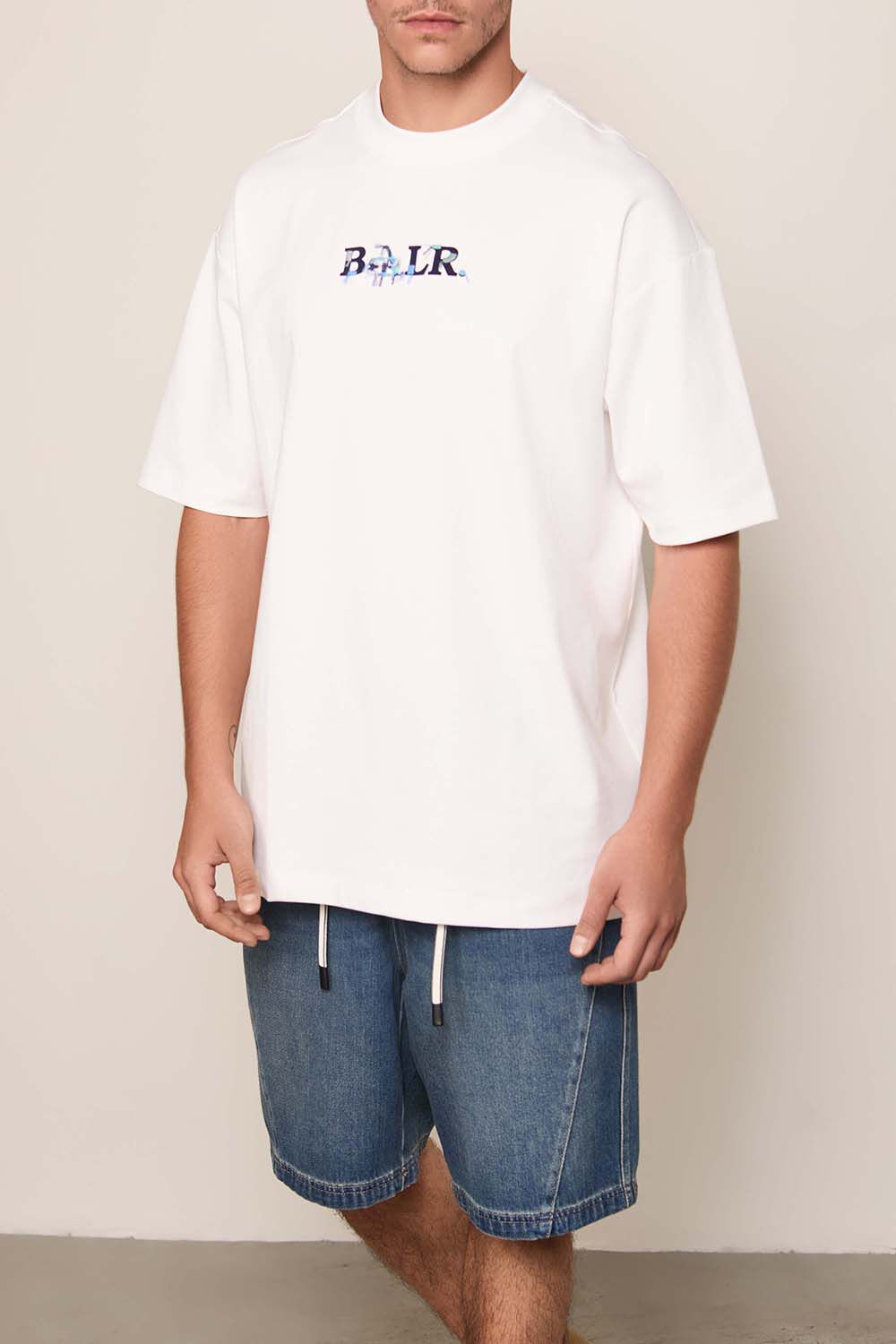 חולצת טישירט קצרה באלר Big Logo גברים