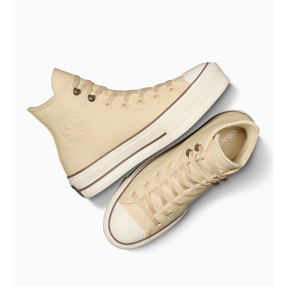 נעלי אולסטאר Chuck Taylor Lift Platform Crinkled Leather נשים