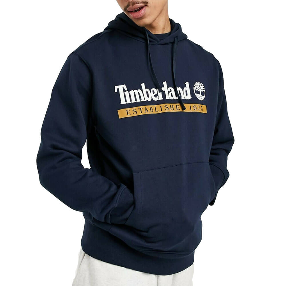 סווטשירט קפוצ'ון טימברלנד עם הדפס לוגו גברים
