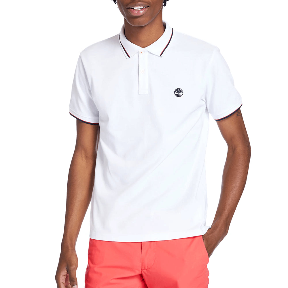 חולצת פולו טימברלנד קצרה Millers River Tipped-Collar Polo Shirt גברים