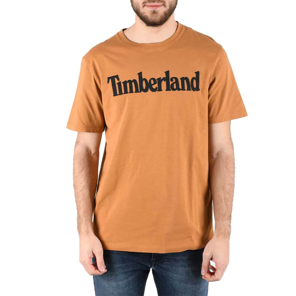 חולצת טישרט טימברלנד קצרה Kennebec River Tree Linear Tee גברים