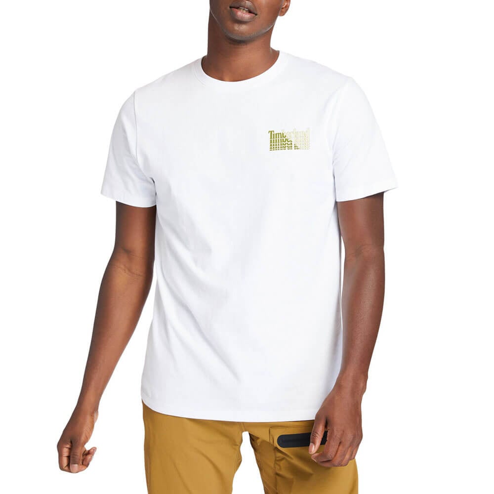 חולצת טישרט טימברלנד קצרה Tee With A Logo Print On The Back גברים