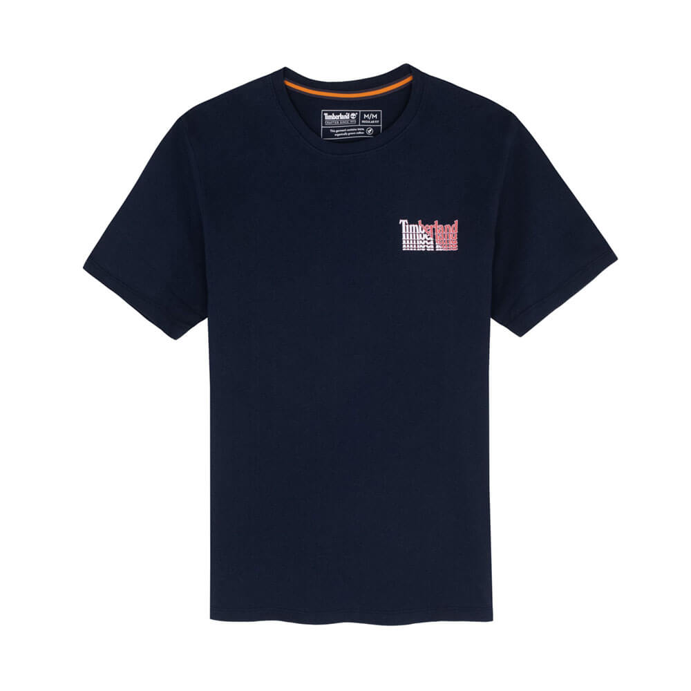 חולצת טישרט טימברלנד קצרה Tee With A Logo Print On The Back גברים