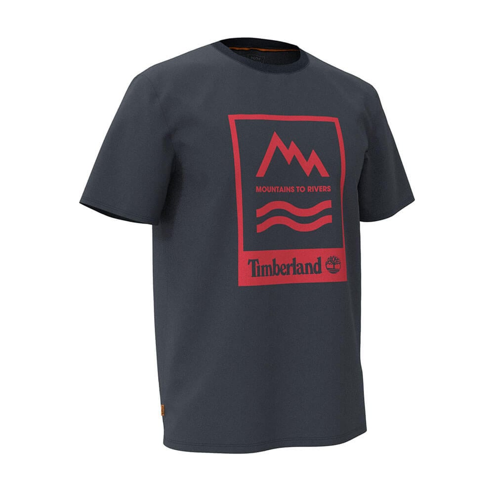 חולצת טישרט טימברלנד קצרה Mountain-To-River T-Shirt גברים