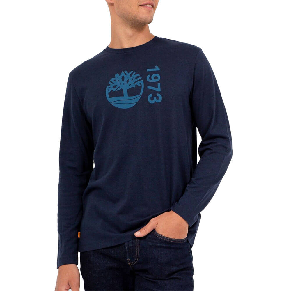 חולצת טישרט טימברלנד ארוכה Ls Branded Tee גברים