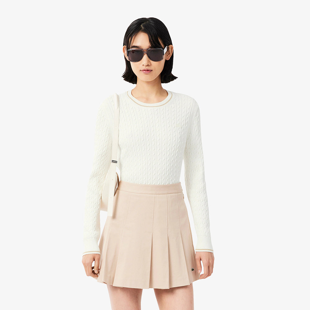 סריג לקוסט Stripe Accent Cable Knit נשים